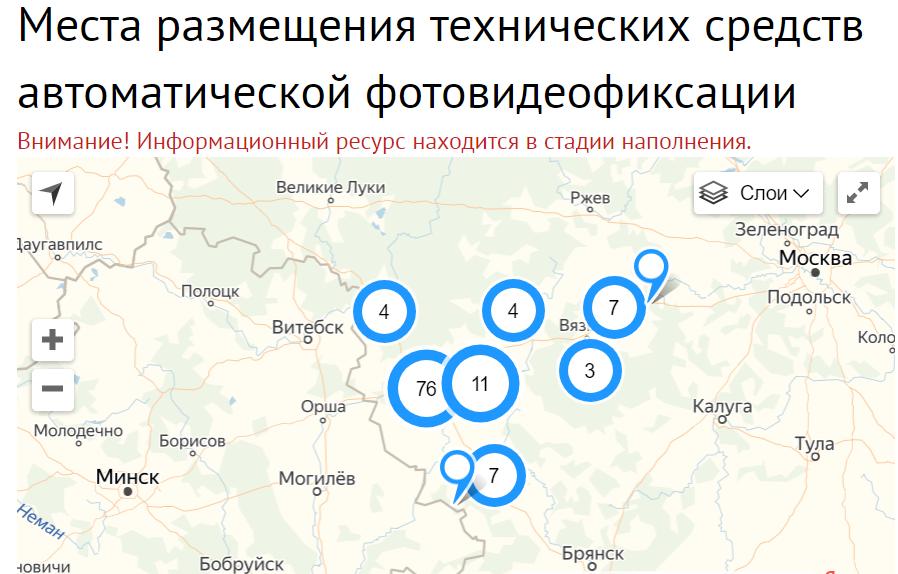 Карта камер видеофиксации гибдд нижний новгород